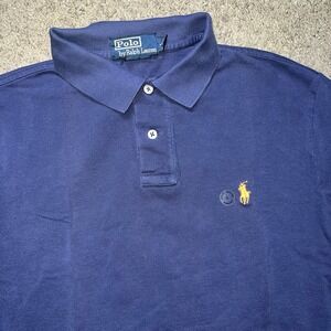 Polo Ralph Lauren Mens Custom Fit Polo Shirt Faded Blue Medium NWT